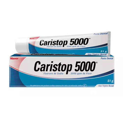 Caristop 5000 Fluorada Cre Den x 51 gr - MAVER - Farmacias San Martín
