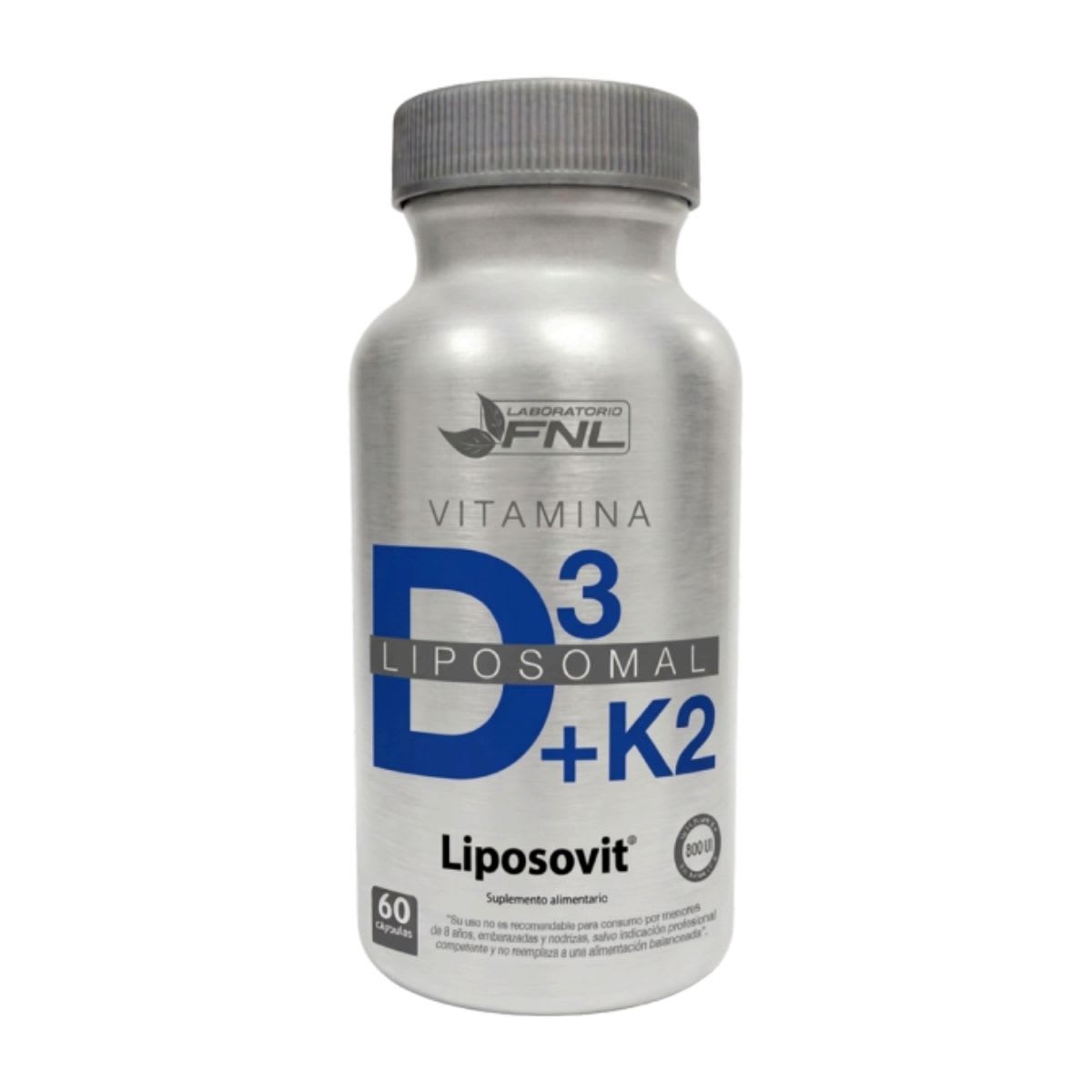 Imagen del producto Vitamina D3 + K2 Liposomal x60 cáps. Blandas de FNL