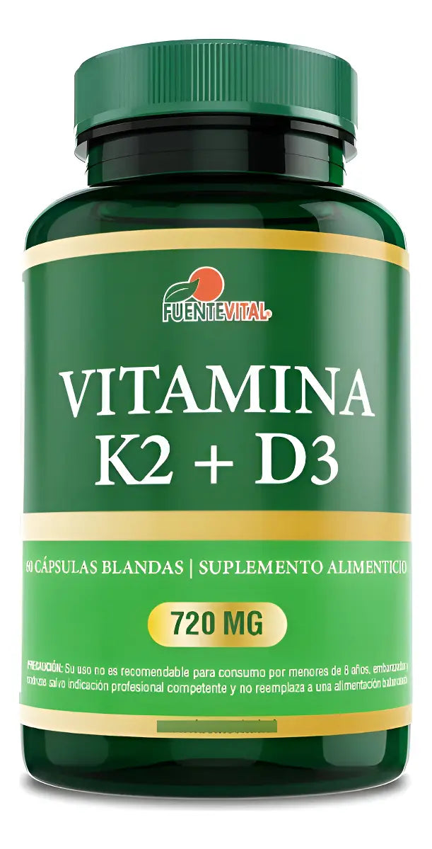 Imagen del producto Vitamina K2 + D3 x60 cáps. Blandas de FUENTE VITAL