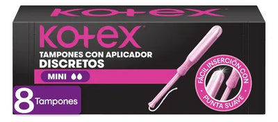 KOTEX TAMPONES CON APLICADOR MINI