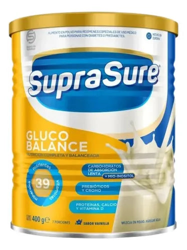 Imagen del producto Suprasure Gluco Balance Vainilla 400 g de SUPRA LIFE NUTRITION