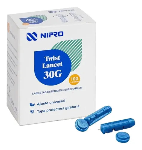 LANCETAS 30G X 100 UN
