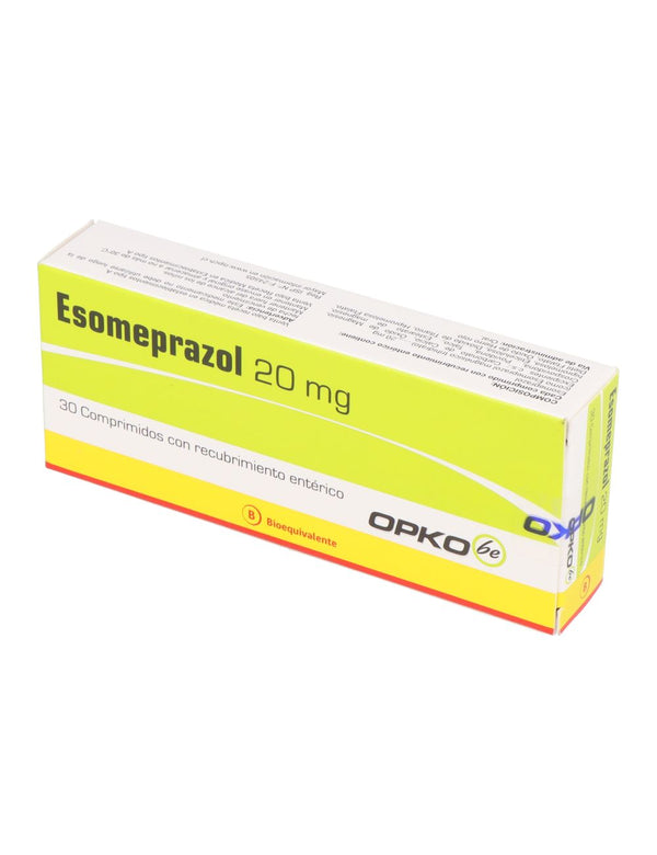 Esomeprazol 20mg x 30 Comprimidos Recubrimiento Enterico
