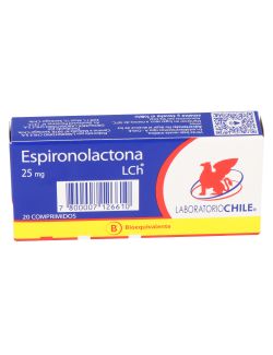 Espironolactona 25Mg X 20 Comprimidos - Chile
