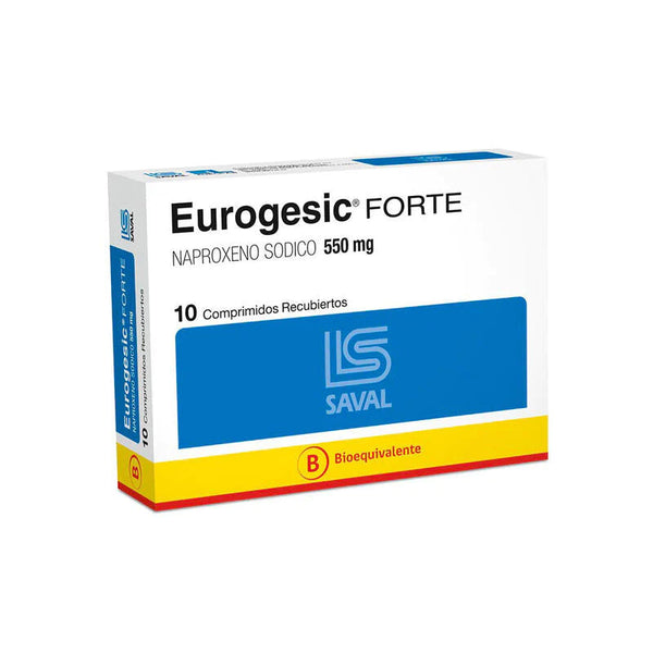 Eurogesic Fte Com 550 mg x 10