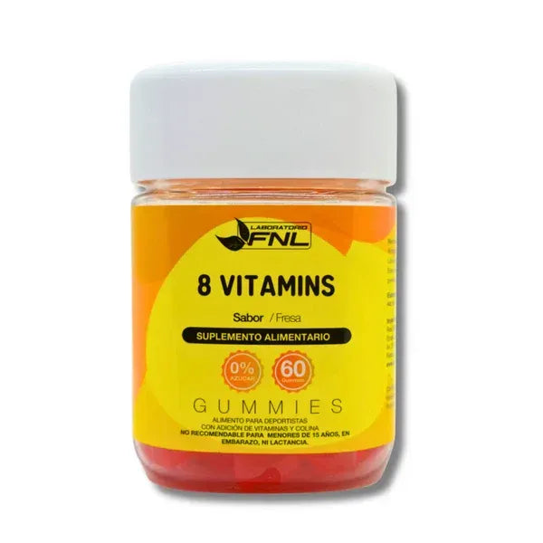 8 Vitamins Fresa x 60 Gomitas