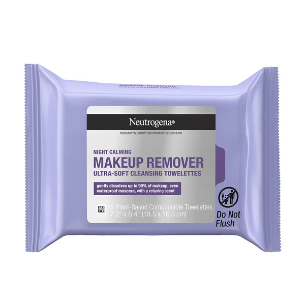 Neutrogena Toallas Desmaquillantes Noche Calmantes x 25un
