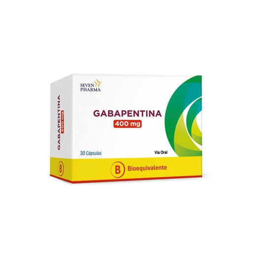 Gabapentina 400mg x 30 - SEVEN PHARMA - Farmacias San Martín