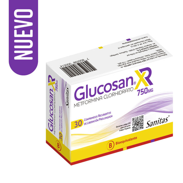 Glucosan Xr Com 750 mg x 30