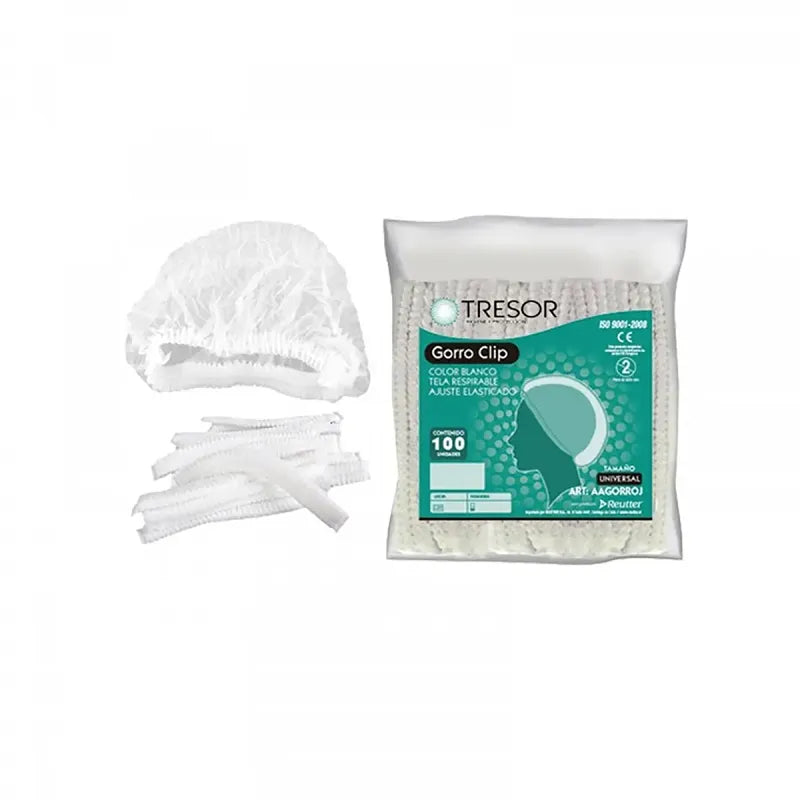 Imagen del producto Tresor Cofia Clip Blanco Bolsa x100 de REUTTER