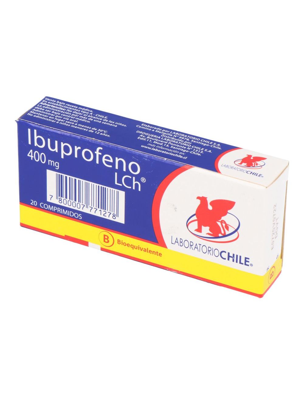 Ibuprofeno 400Mg X 20 Comprimidos - Chile
