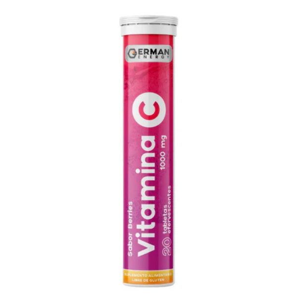 Vitamina C Berries Eferv. 1000mg x 20 Unid - GERMAN ENERGY - Farmacias San Martín