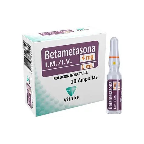 Betametasona 4mg/1ml x 5 Ampollas - VITALIS - Farmacias San Martín
