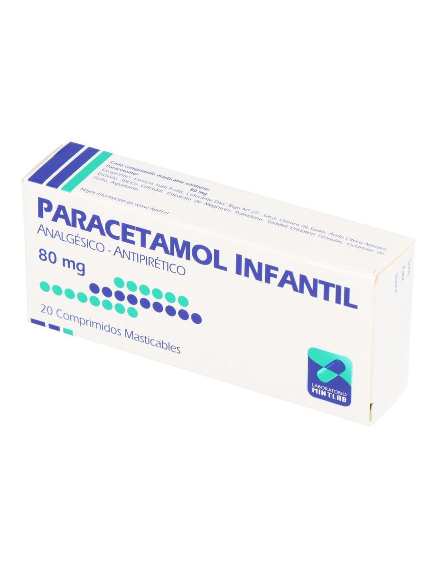PARACETAMOL 80MG X 20 COMPRIMIDOS MASTICABLES