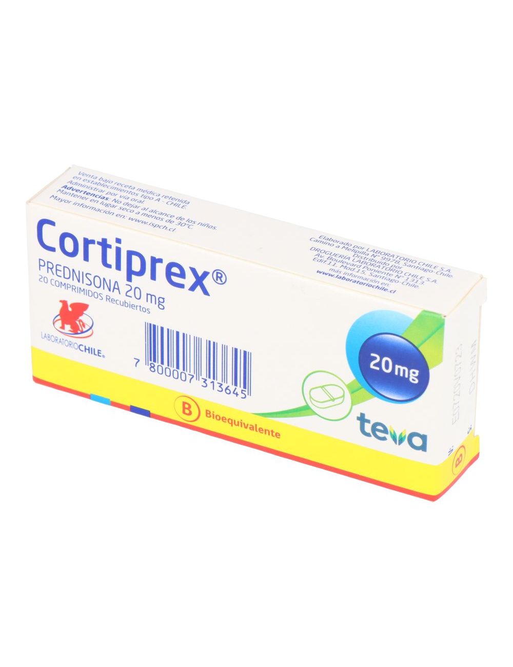 Cortiprex 20Mg X 20 Comprimidos Recubiertos - Teva