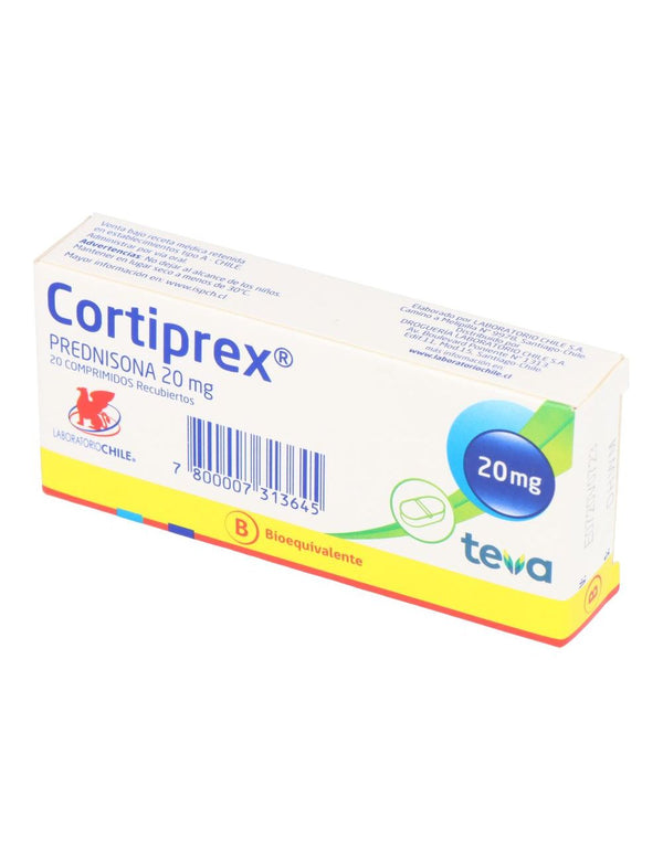 Cortiprex 20mg x 20 Comprimidos Recubiertos