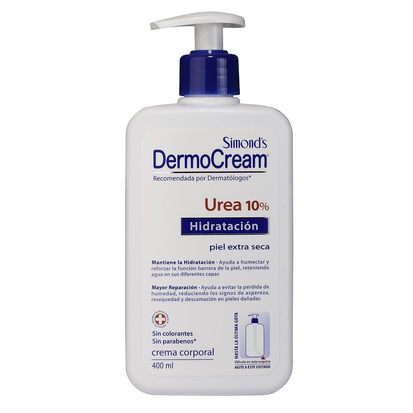 Dermocream Corporal Urea 10% 400ml - SIMONDS - Farmacias San Martín