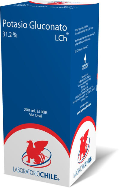 Potasio Gluconato 31.2% Jarabe 200Ml - Chile
