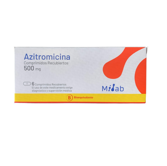 Azitromicina 500mg x 6 Comprimidos Recubiertos - MINTLAB - Farmacias San Martín