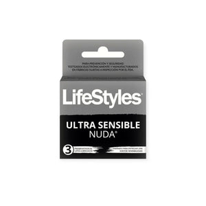 Imagen del producto Ultra Sensible Nuda x3 Preservativos de LIFESTYLES