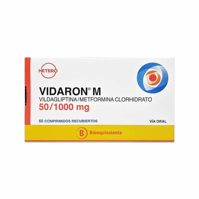 CENABAST - VIDARON M 50MG / 1000MG X 60 COMPRIMIDOS RECUBIERTOS