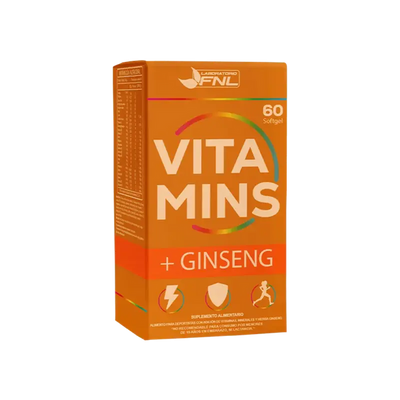 VITAMINS + GINSENG X 60 CAPSULAS BLANDAS