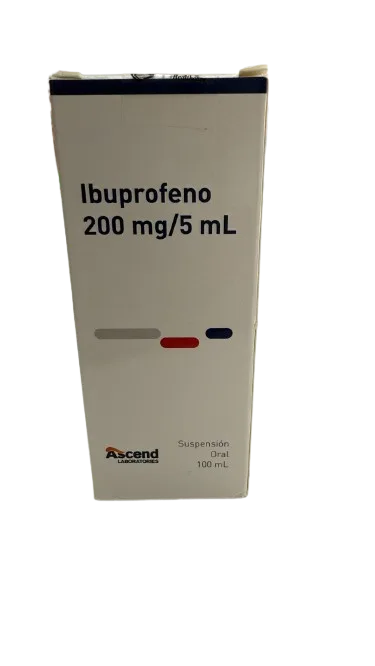 Ibuprofeno 200mg/5ml Suspension Oral 100ml - ASCEND - Farmacias San Martín
