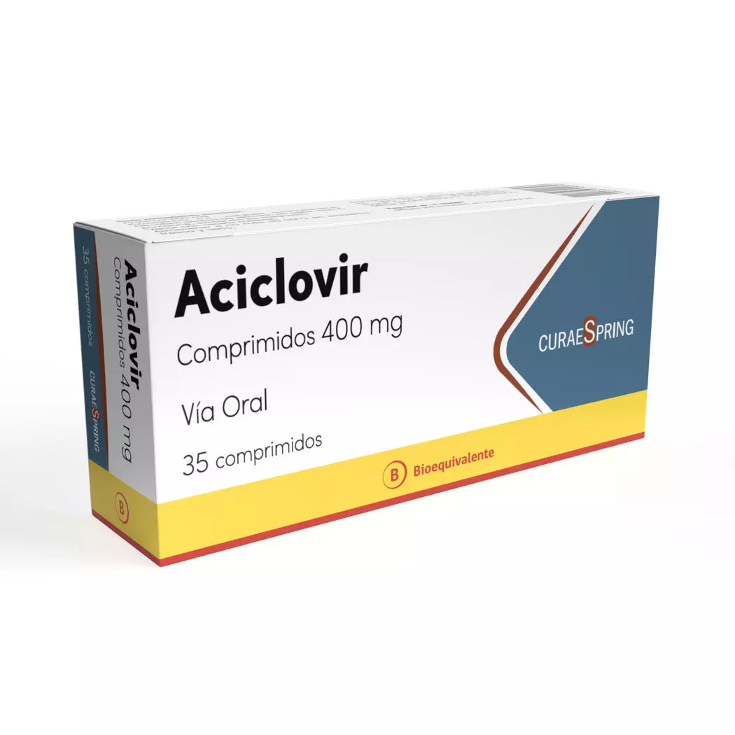 Imagen del producto Aciclovir 400 mg x35 comp. de CURAESPRING