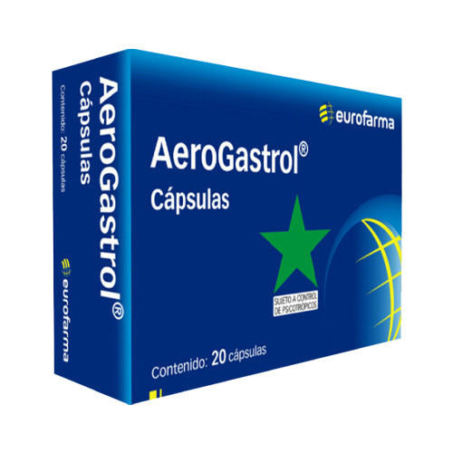 Aerogastrol x 20 Cap - EUROFARMA - Farmacias San Martín