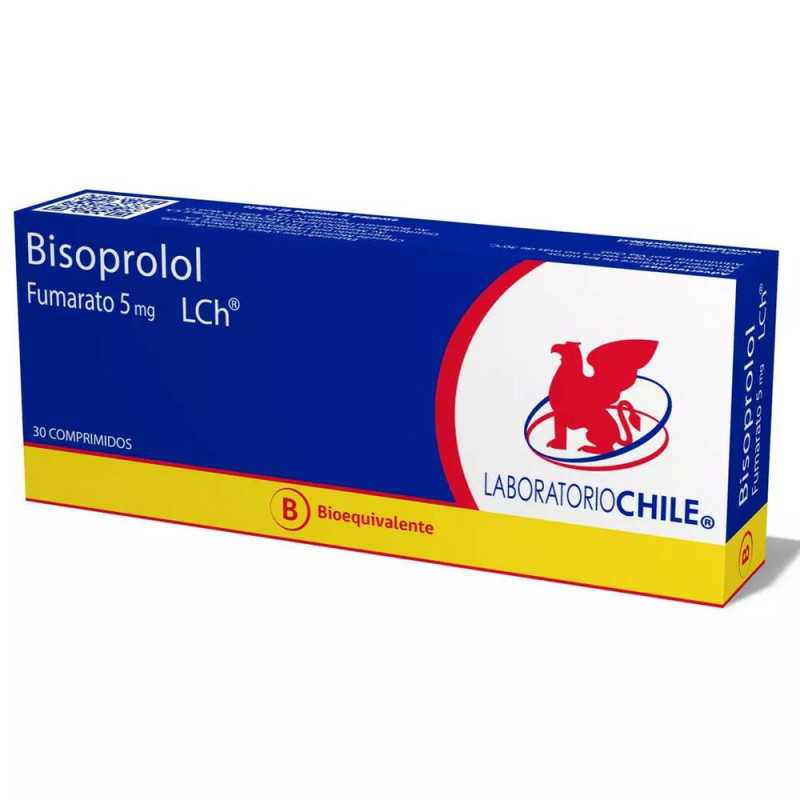 Bisoprolol Fumarato Com 5 mg x 30 - CHILE - Farmacias San Martín
