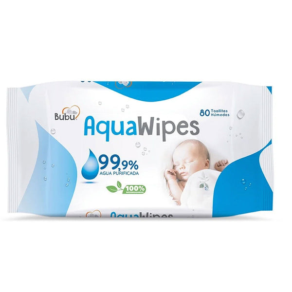 Bubu Aquawipes 99% Agua x 30 Toallitas Humedas