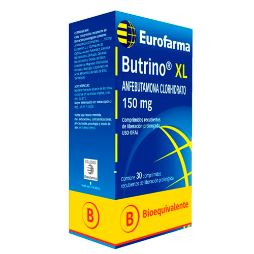 Butrino Xl 150mg x 30 Comprimidos Lib Prolong