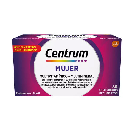 Centrum Mujer x 30 Comp - HALEON - Farmacias San Martín