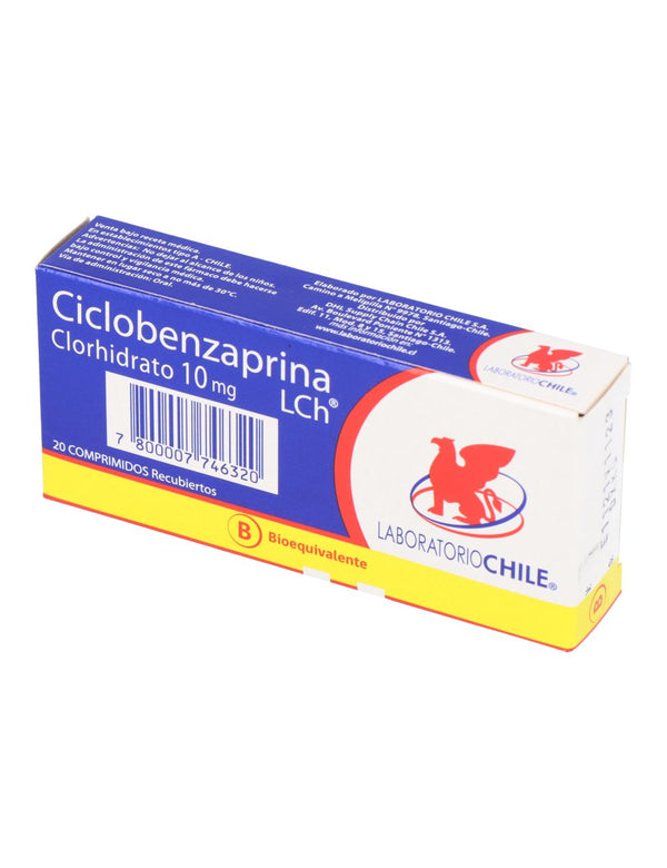 Ciclobenzaprina 10mg x 20 Comprimidos Recubiertos