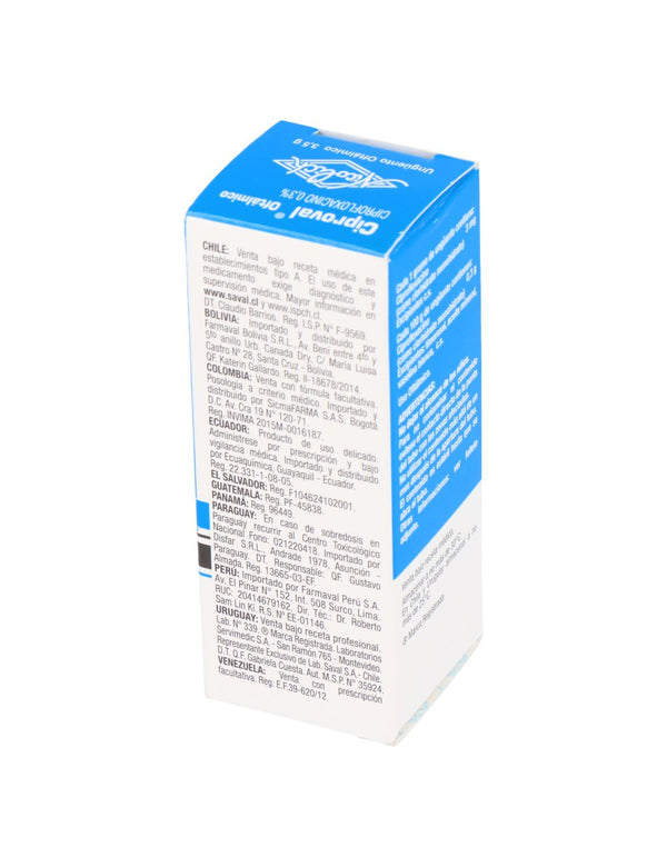 Ciproval 0.3% Ungüento Oftalmico 3.5gr