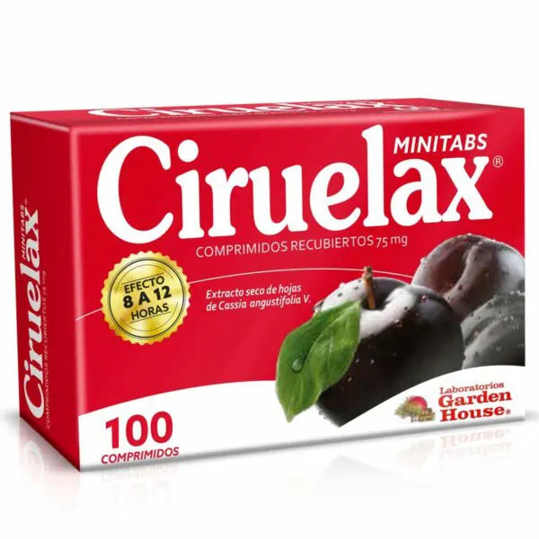 Ciruelax Minitabs Com 75 mg x 100 - GARDEN HOUSE - Farmacias San Martín