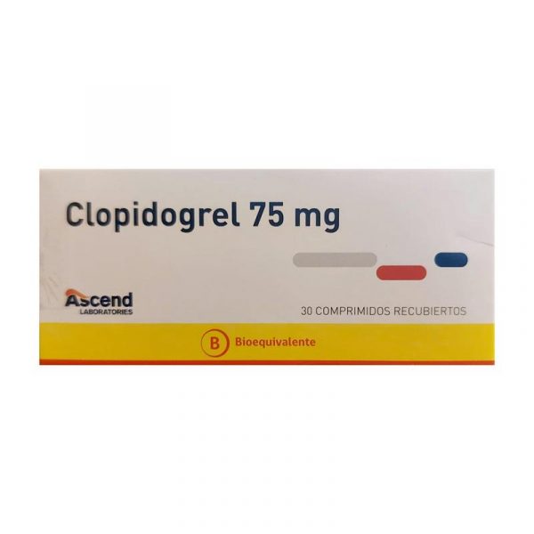 Clopidogrel 75mg x 30 Comprimidos Recubiertos