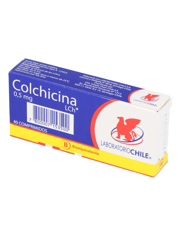 Colchicina 0.5mg x 40 Comprimidos