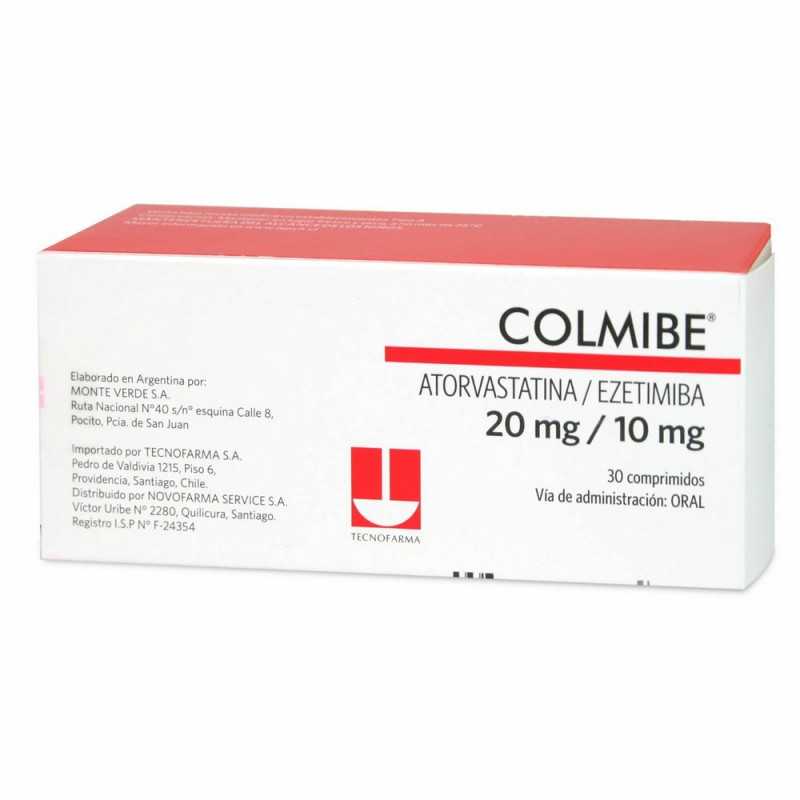 Colmibe Com 20mg/10mg x 30 - TECNOFARMA - Farmacias San Martín