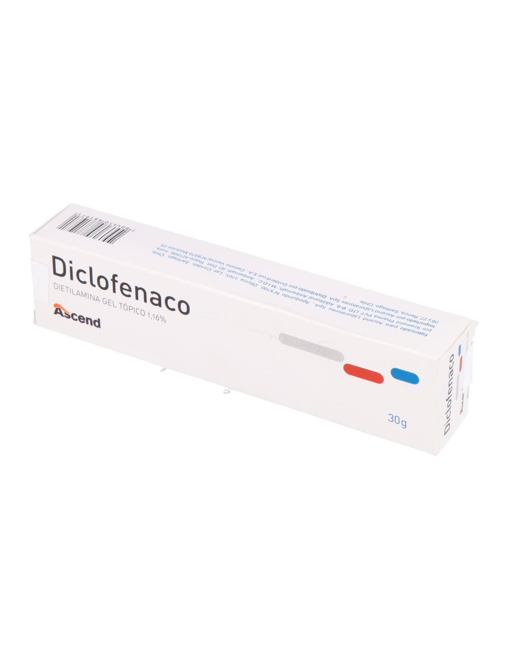 Diclofenaco 1.16% Gel Topico 30Gr - Ascend
