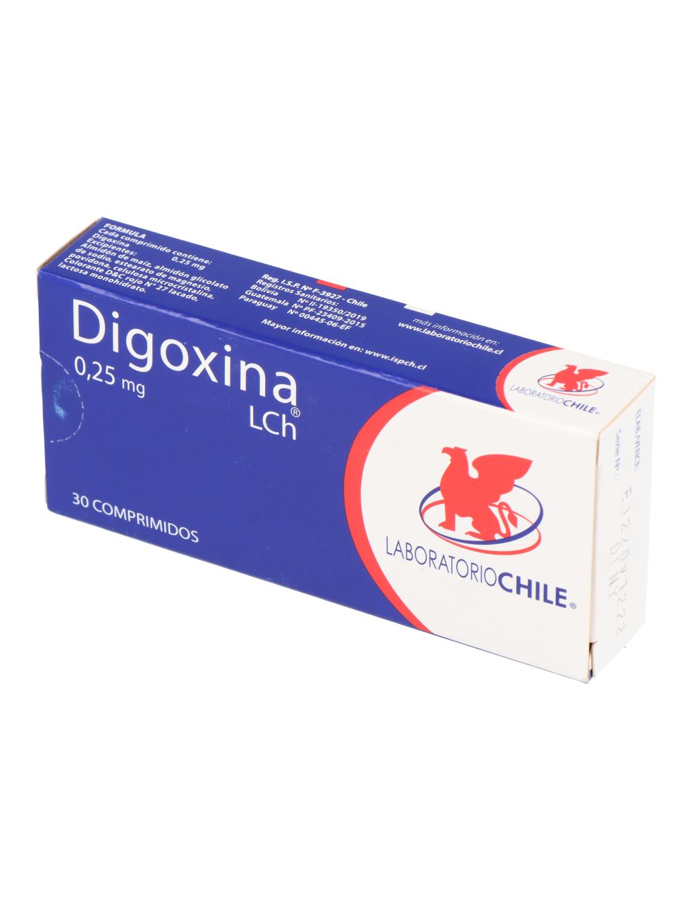 Digoxina 0.25Mg X 30 Comprimidos - Chile