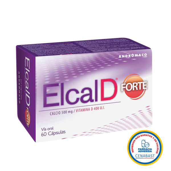 Cenabast - Elcal D 320mg / 125ui x 60 Capsulas