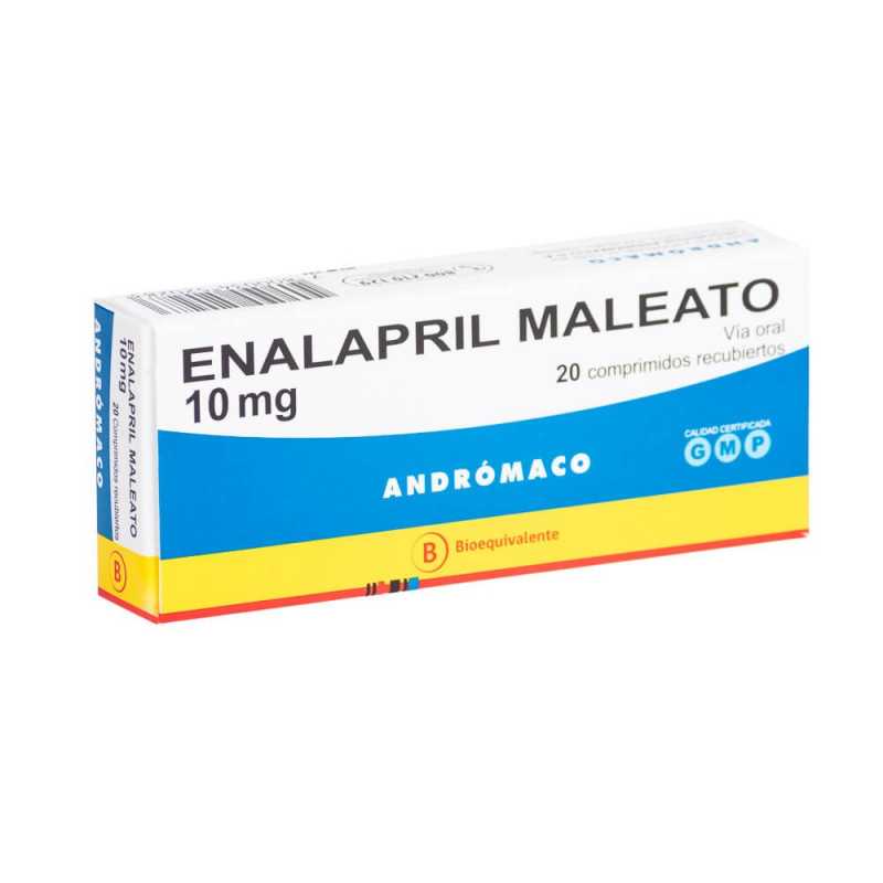 Enalapril 10mg x 20 Comprimidos - ANDROMACO - Farmacias San Martín