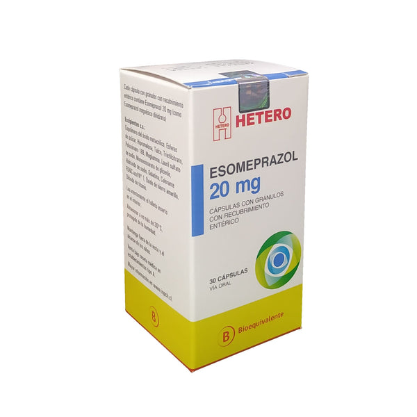 Esomeprazol 20mg x 30 Capsulas con Granulos Lib Prolong