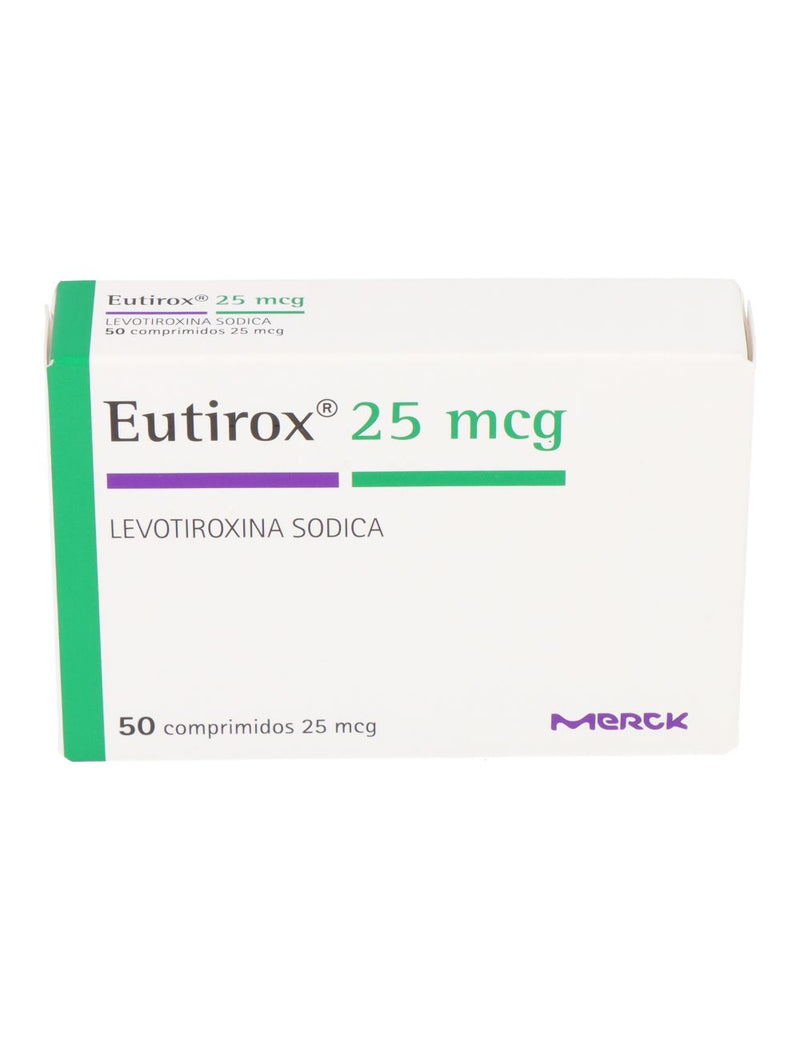 EUTIROX 25MCG X 50 COMPRIMIDOS