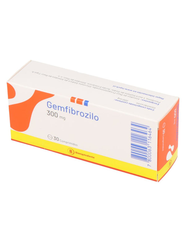 Gemfibrozilo 300mg x 30 Comprimidos
