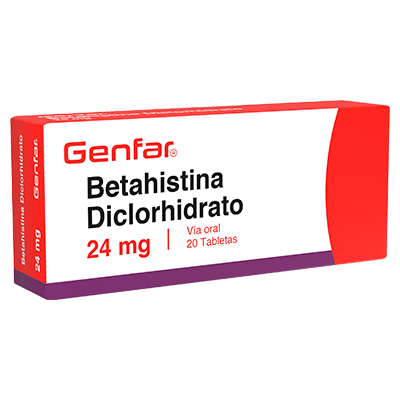 Imagen del producto Betahistina 24 mg x30 comp. de GENFAR