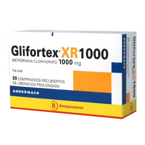 Glifortex Xr Com 1000mg x 30