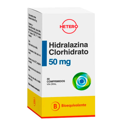 HIDRALAZINA 50MG X 30 COMPRIMIDOS