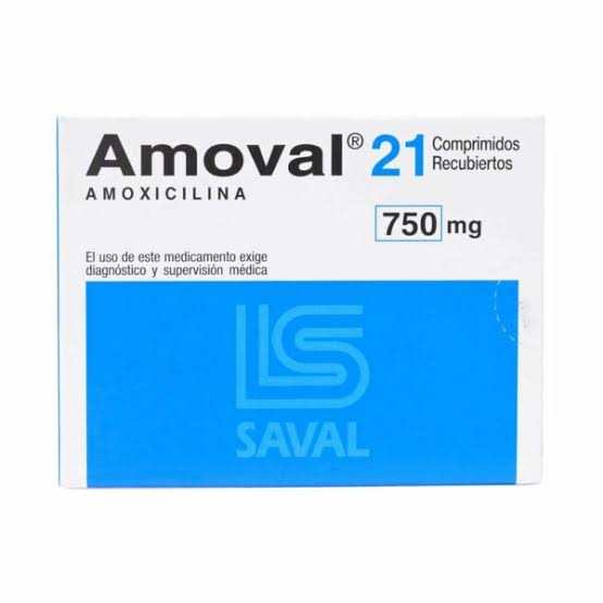 Amoval 750Mg X 21 Comprimidos Recubiertos - Saval
